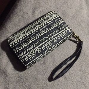 Women's Black and White Wallet / Clutch NWOT